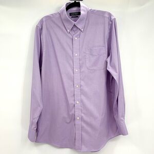 Lauren Ralph Lauren Men’s Black Label Purple Dress Shirt Button Down 16 1/2 34